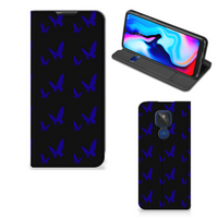 Motorola Moto G9 Play Hoesje met Magneet Vlinder Patroon