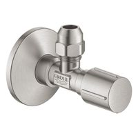 GROHE hoekstopkraan knel met teflon dichtingsring 1/2x3/8 m. metalen greep supersteel 22039DC0 - thumbnail