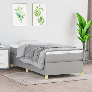 Boxspring met matras stof lichtgrijs 80x200 cm SKU: V3144474