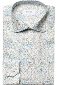 ETON Slim Fit Overhemd lichtgroen, Paisley