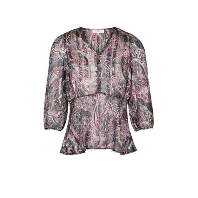 Morgan semi-transparante geweven top met paisleyprint multicolour Morgan semi-transparante geweven top met paisleyprint multicolour