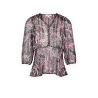 Morgan semi-transparante geweven top met paisleyprint multicolour