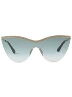 Jimmy Choo Eyewear lunettes de soleil Kristen à monture papillon - Or