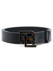 Ralph Lauren Collection ceinture à plaque logo - Noir