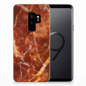 Samsung Galaxy S9 Plus TPU Siliconen Hoesje Marmer Bruin