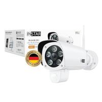 INSTAR IN-9408 2K+ wit - LAN/WLAN bewakingscamera met kunstmatige intelligentie - weerbestendige buitencamera - 2.4GHz en 5GHz WLAN - WPA3 - HomeKit - PIR - Bewegingsdetectie - Groothoek - RTSP