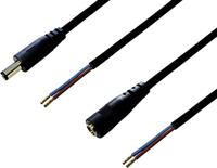 BKL Electronic 075215 Laagspanning DC vrouwelijk aansluitkabel, DC mannelijk - open uiteinden 5.50 mm 2.10 mm 2.10 mm 2.50 m 1 set