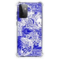 Extreme Case Samsung Galaxy A72 4G/5G Angel Skull Blauw