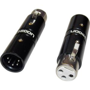 Hicon HI-X3X5-FM XLR-adapter XLR-bus - XLR-stekker Inhoud: 1 stuk(s)