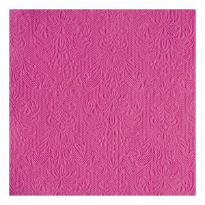 30x Luxe barok print roze servetten 33 x 33 cm