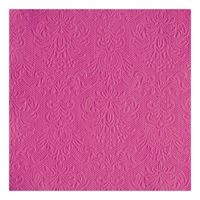 30x Luxe barok print roze servetten 33 x 33 cm