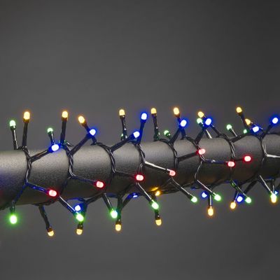 Konstsmide 3871-530 Lichtketting Buiten werkt op het lichtnet Aantal lampen 1500 LED Meerkleurig Verlichte lengte: 32.98 m Frosted