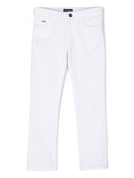 Emporio Armani Kids pantalon de jogging à design stretch - Blanc - thumbnail