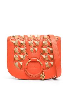 See by Chloé sac à bandoulière Hana en cuir - Orange