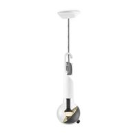 Move Me hanglamp Twist - wit / Sphere 3W - zwart goud - thumbnail