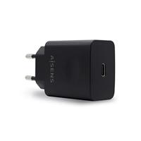 AISENS - ASCH-1PD20-BK - oplader PD 3.0 1 poort 1XUSB-C 20 W, zwart