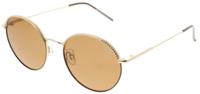 H.I.S zonnebril ​​​​gepolariseerd dames panto cat. 3. goud/oranje