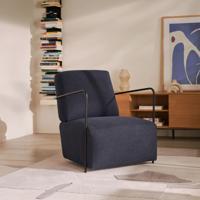 Kave Home Fauteuil Gamer Stof - Donkerblauw - thumbnail