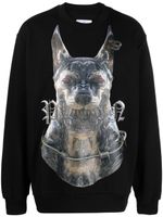 Philipp Plein sweat en coton à imprimé chien - Noir - thumbnail