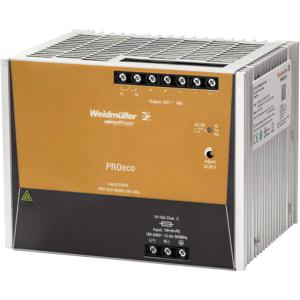 Weidmüller PRO ECO 960W 24V 40A DIN-rail netvoeding 12 V/DC 40 A 960 W Aantal uitgangen: 1 x Inhoud: 1 stuk(s)