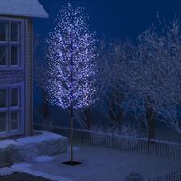 VidaXL Kerstboom 2000 LED&apos;s blauw licht kersenbloesem 500 cm