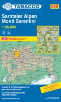 Wandelkaart 040 Sarntaler Alpen - Monti Sarentini | Tabacco Editrice - thumbnail