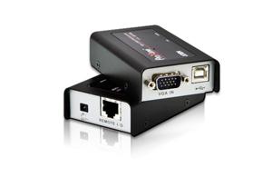 ATEN CE100 Extender (verlenging) VGA, USB 2.0 via netwerkkabel RJ45 100 m