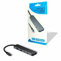 Inter-Tech Adapter Argus H-469-01 5in1 USB-C, HDMI 4K, PD100W