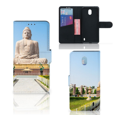 Nokia 1 Plus Flip Cover Boeddha