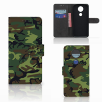 Motorola Moto E5 Plus Telefoon Hoesje Army Dark