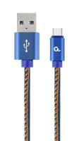 Cablexpert CC-USB2J-AMCM-2M-BL Lightning-kabel Blauw