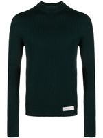 Balmain pull en mérinos à col montant - Vert