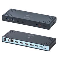 i-tec CADUA4KDOCKPDL notebook dock & poortreplicator Bedraad USB 3.2 Gen 1 (3.1 Gen 1) Type-C Zwart, Turkoois - thumbnail