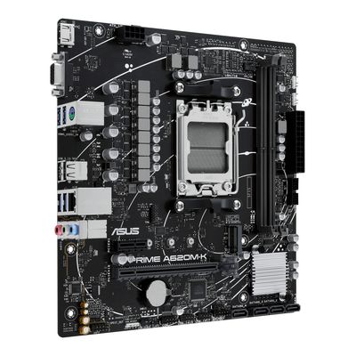 Asus PRIME A620M-K Moederbord Socket AMD AM5 Vormfactor Micro-ATX Moederbord chipset AMD® A620