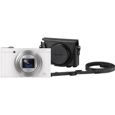 Sony CyberShot DSC-WX500 Wit + LCJ-HWA Camerahoes