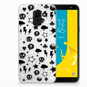 Silicone Back Case Samsung Galaxy J6 2018 Silver Punk