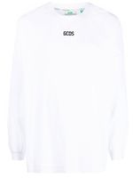 GCDS t-shirt à logo imprimé - Blanc