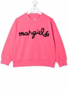 MM6 Maison Margiela Kids sweat à logo imprimé - Rose