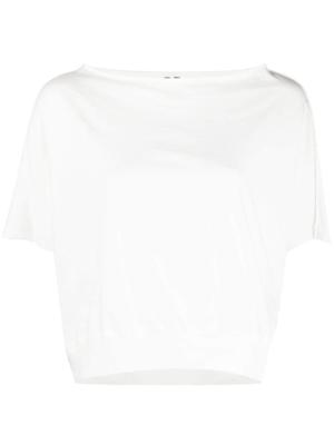 Rick Owens DRKSHDW T-shirt met afwerking - Wit