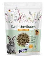 Bunny KonijnenDroom Vitality | 1,5 kg | Complete voeding voor dwergkonijnen vanaf de 6e levensmaand | 63 Verschillende planten en kruiden van onbehandelde weiden | 3-vezel-mix
