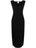 Roland Mouret robe mi-longue à encolure cœur - Noir