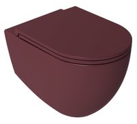 Sapho Infinity toiletpot randloos met softclose zitting rood mat