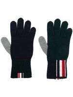 Thom Browne gants Fun Mix en maille intarsia - Vert