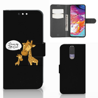 Samsung Galaxy A70 Leuk Hoesje Giraffe - thumbnail