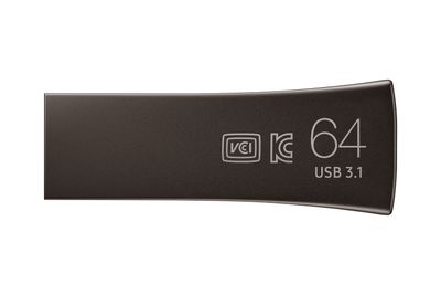 Samsung BAR Plus USB-stick 64 GB Titaangrijs MUF-64BE4/APC USB 3.2 Gen 2 (USB 3.1)