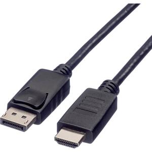 ROLINE DisplayPort Kabel DP - HDMI, M/M, zwart, 1 m