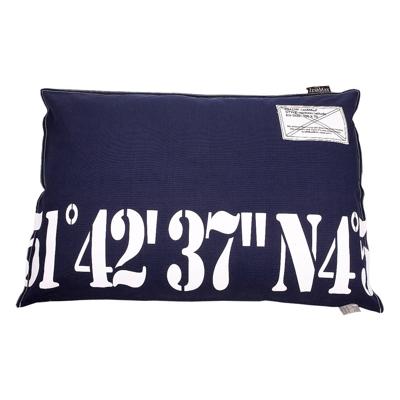 Lex & Max Hondenkussen Number 51-42 Donkerblauw - 100 X 70cm