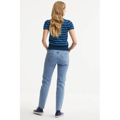 POLO Ralph Lauren gestreepte fijngebreide top blauw