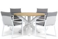 Lifestyle Treviso/Wellington 120 cm rond dining tuinset 5-delig