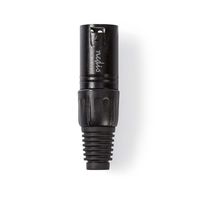 Nedis XLR-Connector | Male | Solderen | 5.0 mm | 1 stuks - COTP15900BK COTP15900BK